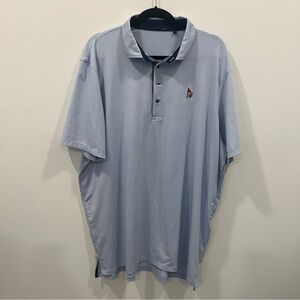 Greyson XXL Men's Blue and white striped golf Polo Shirt